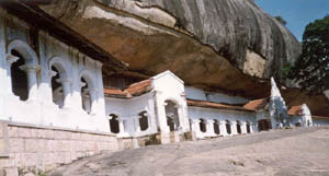 Dambulla. Temple in a cave